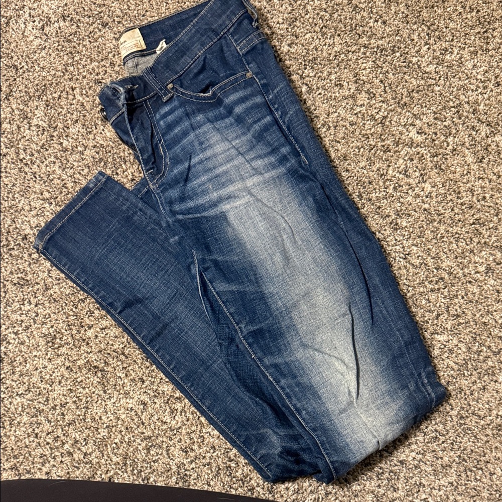 BKE Women's Skinny Jeans - Dark Blue